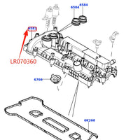 Thumbnail for 2.0L Engine Camshaft Valve Cover with Gasket for Land Rover Freelander LR2 Range Rover Evoque Discovery Sport LR056035 LR070360