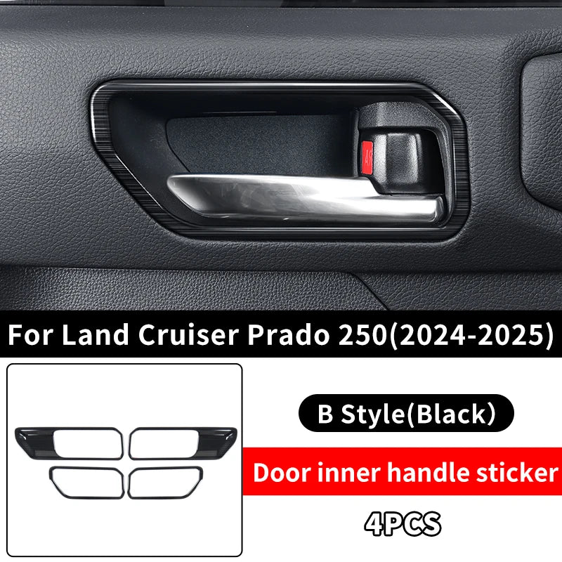 Car Door Handle Inner bowl Decoration For Toyota Land Cruiser 250 2024 2025 Prado