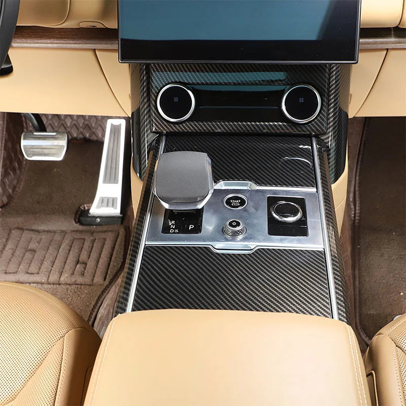 Carbon Fibre style storage trim for Rover Range Rover Vogue L460 2023 2024