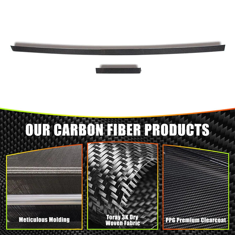 Real Carbon Fiber Car Center Console Dashboard Trim Strips For Land Rover Range Rover Vogue 2023