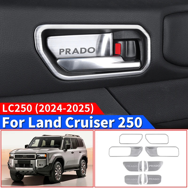 Car Door Handle Inner bowl Decoration For Toyota Land Cruiser 250 2024 2025 Prado