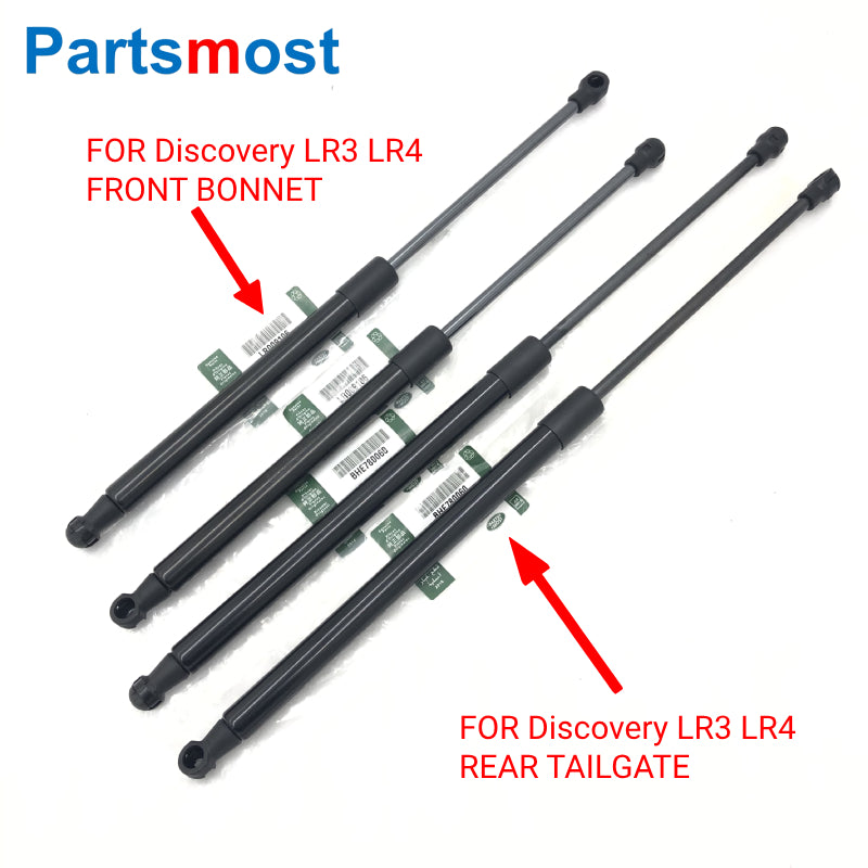 2pcs of Gas Lifts for Land Rover Discovery LR3 LR4 Bonnet Gas Spring LR009106 BKK780010 Tailgate Strut BHE780060 780012 LR086368