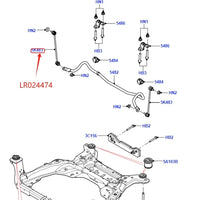 Thumbnail for 2PCS of Front Suspension Stabilizer Sway Bar Link For Land Rover Range Rover Evoque Discovery Sport Jaguar E-Pace LH RH LR024474