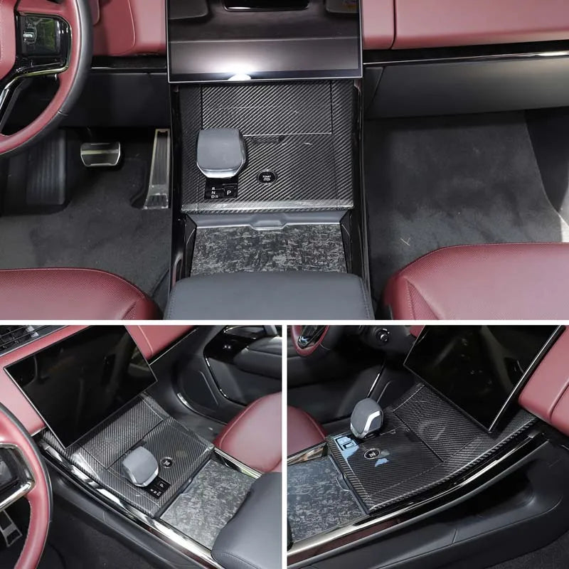 Real carbon fiber Gear shift centre console cover For Range Rover Sport L461 2024 +