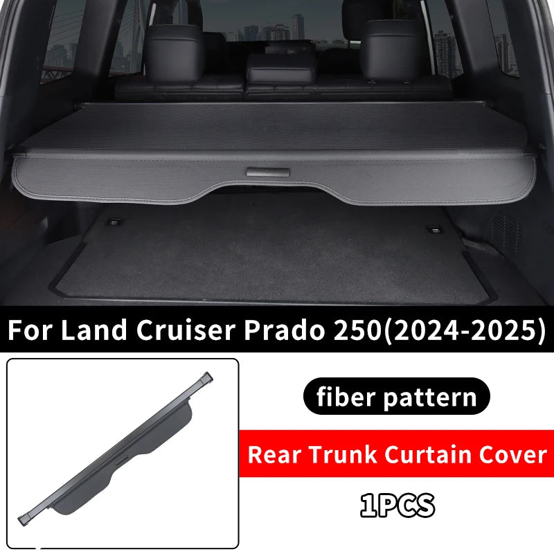 Trunk Cargo Cover Curtain Retractable Partition Storage For Toyota Land Cruiser 250 Prado Lc250 2024 2025