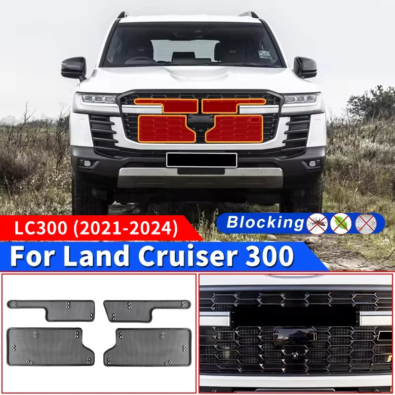 Front Grille wire mesh For Toyota Land Cruiser 300 GR GR-S Lc300 2021-2024