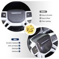 Thumbnail for Real Carbon Fiber Car Steering Wheel Decorative Panel Cover For Land Rover Defender 90 110 2020-2024