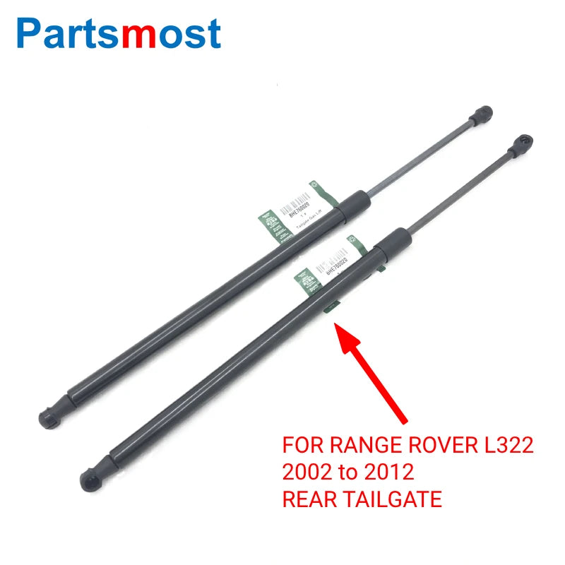2pcs of Rear Tailgate Gas Strut BHE760020 for Range Rover L322 2002-2012 Or Gas Lifts LR034432 for Range Rover L405 2013 Onward