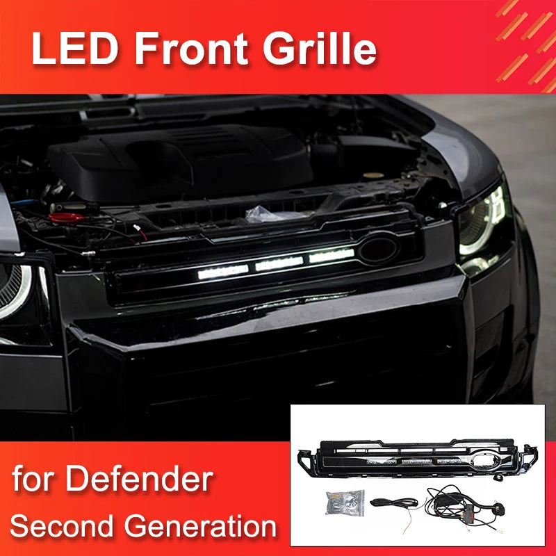 LED Grille Light Bar Gen 2 for Defender 2020 L663 90/110/130