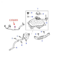 Thumbnail for NEW AUTO 5.0 V8 ENGINE RADIATOR COOLANT BLEED VENT HOSE FOR JAGUAR XF 2009-2015 XJ 2010-2019 EXPANSION TANK PIPE C2Z4547 C2D6005