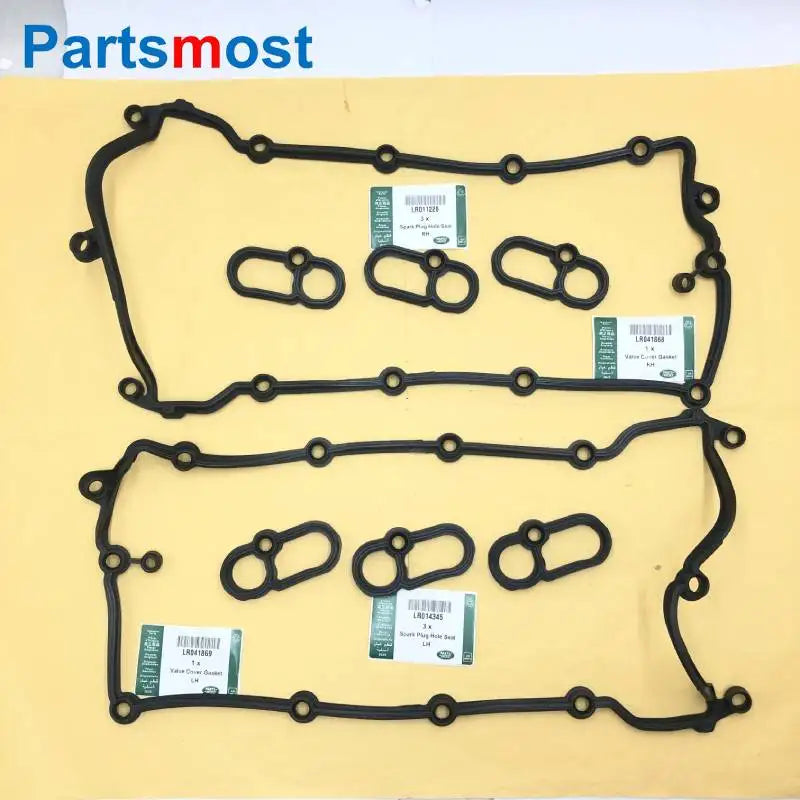 3.0L VALVE COVER GASKET LR089050 LR041869 SPARK PLUG SEAL LR011220 LR014345 FOR RANGE ROVER RR SPORT 14- LR4 NEW DISCOVERY VELAR