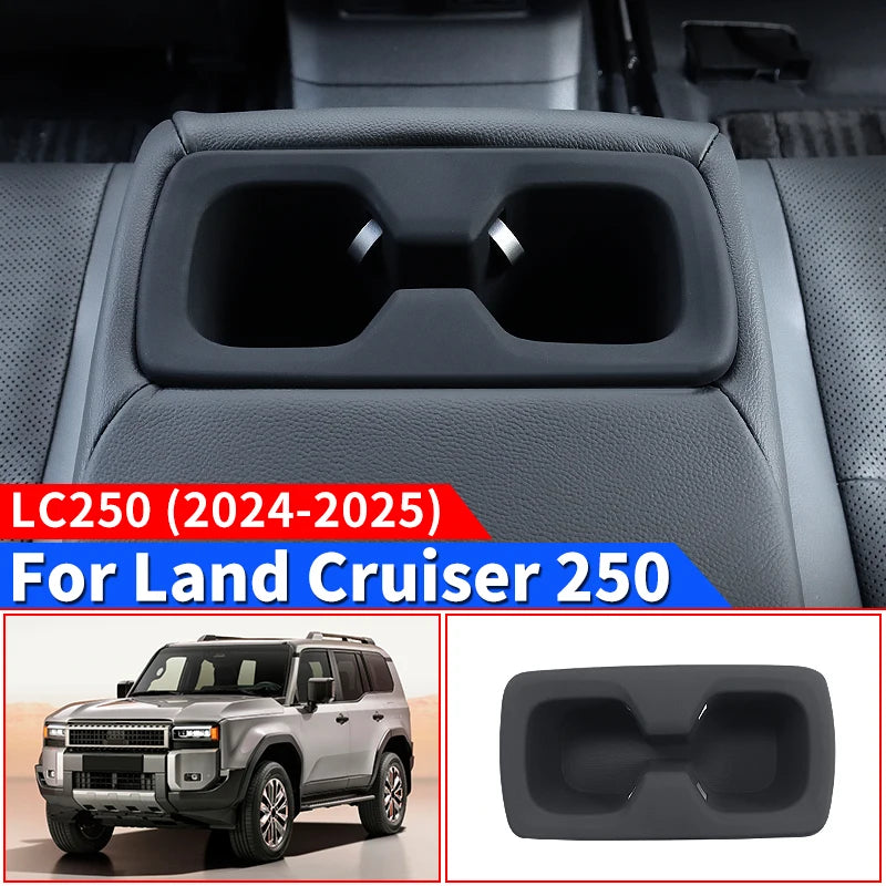 Second Row Water Cup Silica gel pad For Toyota Land Cruiser 250 2024 2025