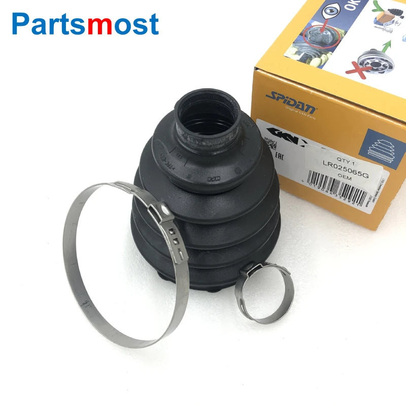 Front Outer Inner CV Joint Boot Kit for Range Rover Evoque Discovery Sport RH Left Axle Boot GKN 36022 36178 LR025065 LR025066