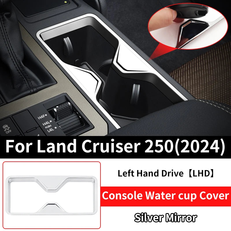 Center Console Water cup Decoration Cover For Toyota Land Cruiser 250 2024 1958 Prado LC250