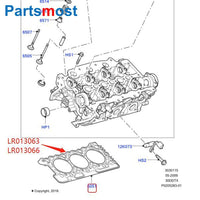 Thumbnail for 2PCS 3.0 DIESEL CYLINDER HEAD GASKET FOR LAND ROVER DISCOVERY 4 RANGE ROVER SPORT VELAR JAGUAR GRADE 2 LR013063 GRADE 3 LR013066