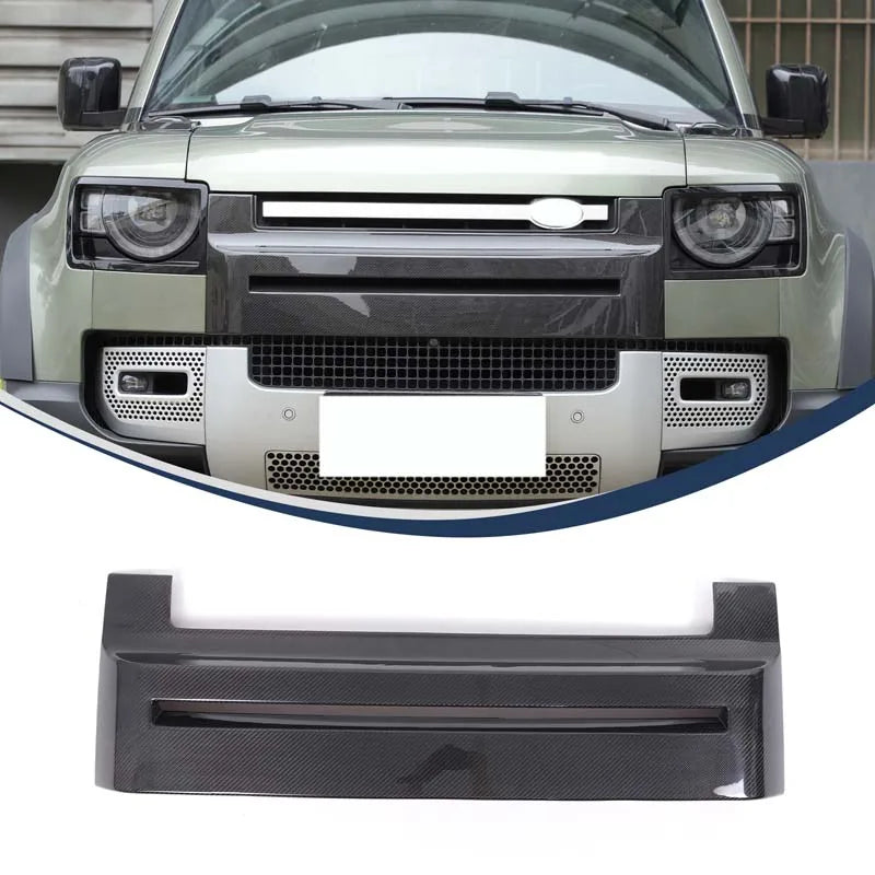 Real carbon fiber Front Bumper Grille Covers For Land Rover Defender 90 110 130 2020+