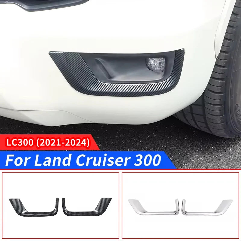 Front Fog Lamp Decoration  Strip LC300 For Toyota Land Cruiser 300 2021 2022 2024