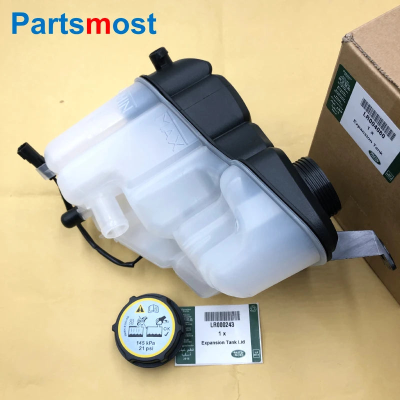 Radiator Coolant Overflow Container for LAND ROVER 2.2 Diesel LR2 / 3.2 Petrol VOLVO S80 V70 XC60 31200320 LR004080 Lid LR000243