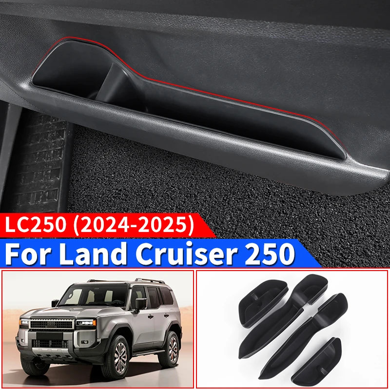 Car Door Storage Slots Silica gel pad For Toyota Land Cruiser 250 Prado Lc250 2024 2025 1958 First Edition