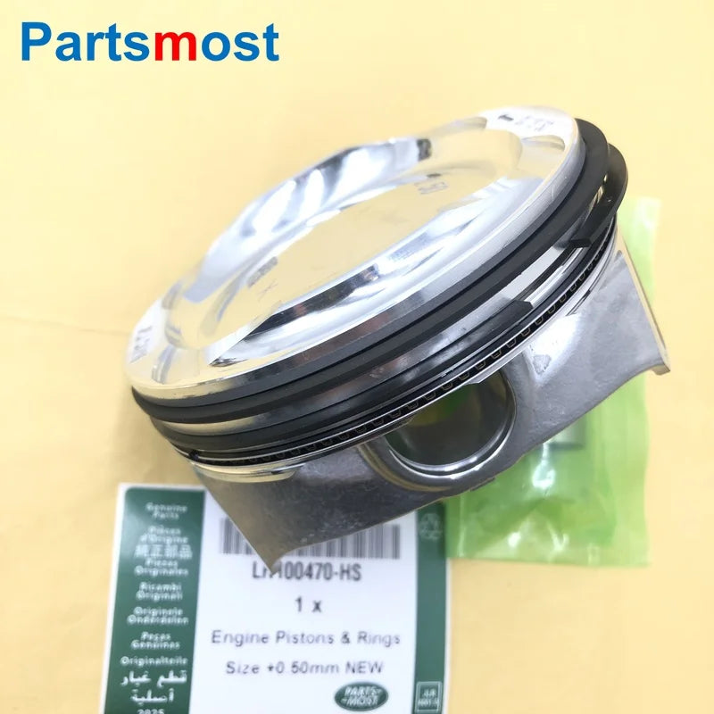 8X NEW MODEL 5.0T PETROL 508PS AJ133 SVR SC PISTONS & RINGS FOR LR100470 LAND ROVER LR4 RANGE ROVER SPORT JAGUAR XJ XF XK F-TYPE