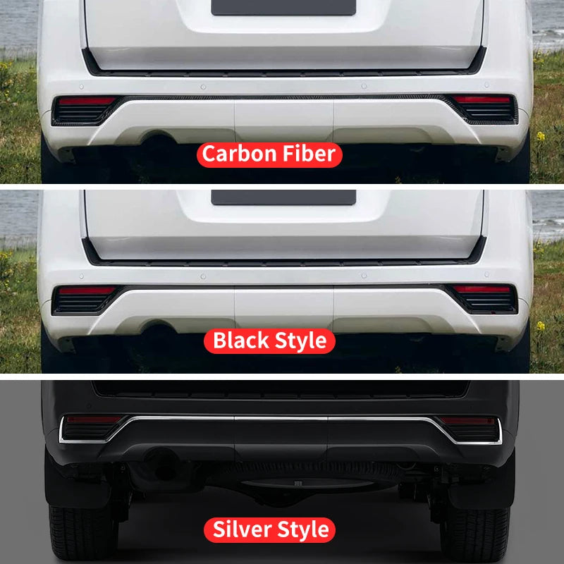 Front and Back bumper Chrome Decorative Strip kit For 2021 2024 Toyota Land Cruiser 300 LC300