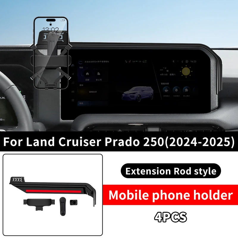 Mobile Phone Holder For Toyota Land Cruiser 250 2024 2025 Prado LC250