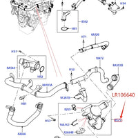 Thumbnail for 2.0 Turbo Petrol AJ200P Thermostat Assembly for Land Range Rover Evoque RR Sport 14- New Discovery Sport Velar JDE39956 LR106640