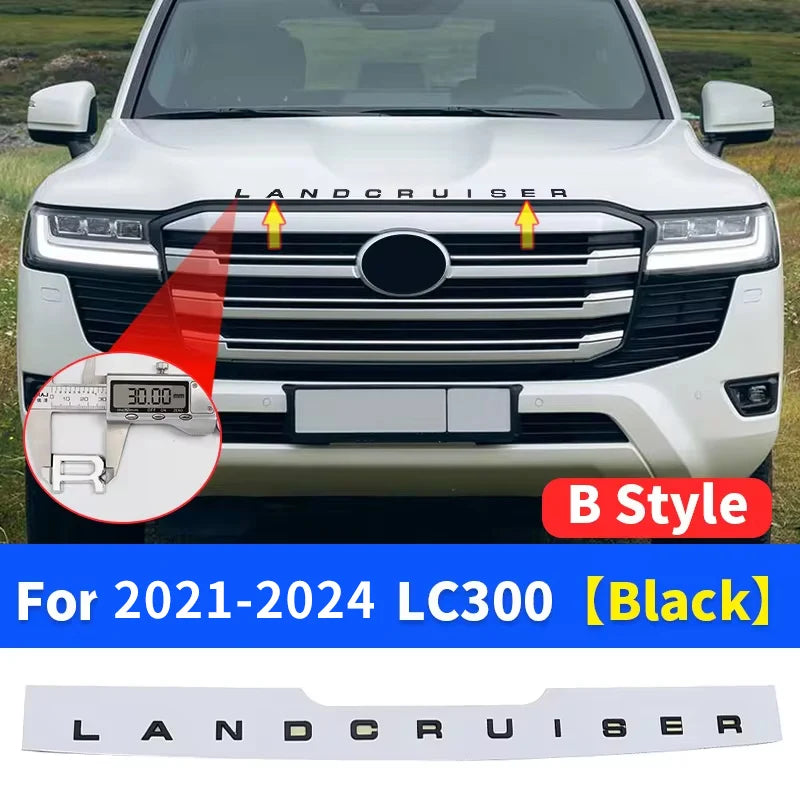 LAND CRUISER LETTERING For Toyota Land Cruiser 300 LC300