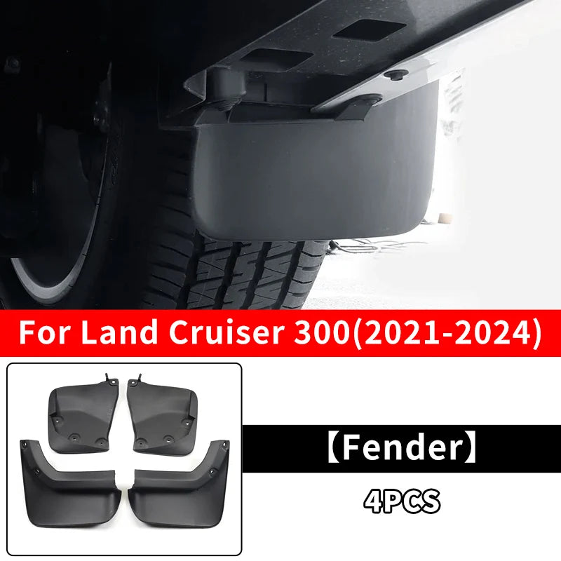 Front and Rear Mudflaps For Land Cruiser 300 LC300