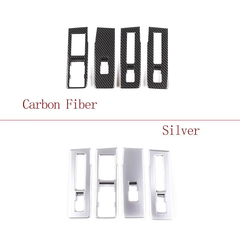 ABS Carbon Fiber window switches trim For Land Rover Range Rover Vogue L460 2023 2024