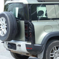 Thumbnail for ABS Glossy black For Land Rover Defender 90 110 20-25 Car Rear Brake Light Wide Indicator Light Protective Net Cover Accessories
