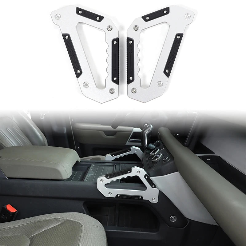 Aluminum alloy Car Center Console Sides Armrest handle For Land Rover Defender 90 110 130 2020-2024