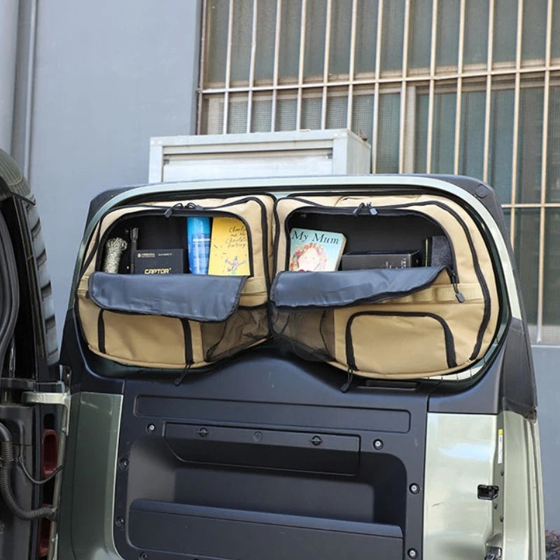 Tailgate Window Storage Bag For Land Rover Defender 90 110 130 2020+