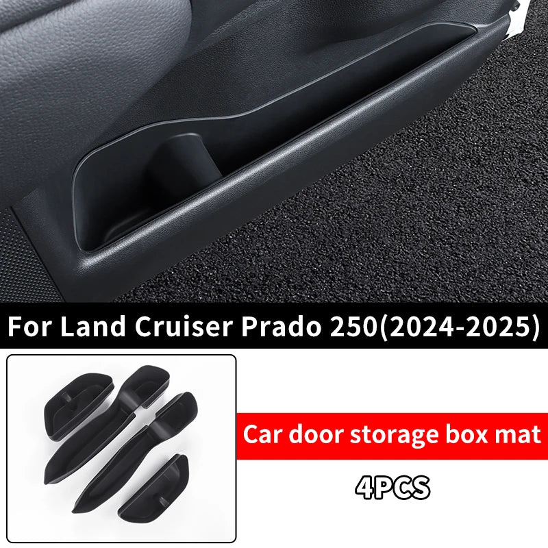 Car Door Storage Slots Silica gel pad For Toyota Land Cruiser 250 Prado Lc250 2024 2025 1958 First Edition