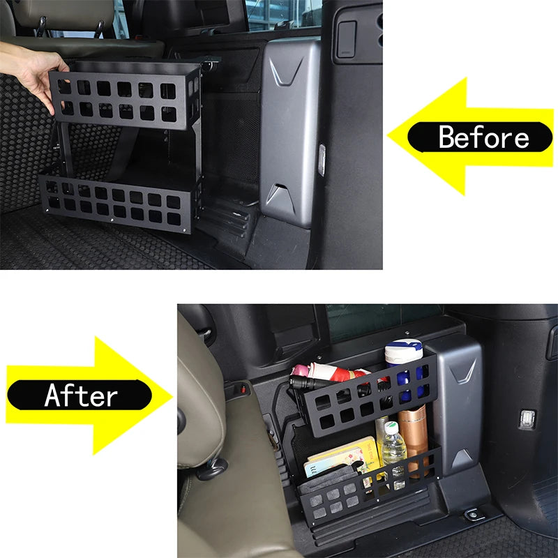 Aluminum alloy Trunk Right Storage Basket Multifunctional Storage Basket For Land Rover Defender 110 2020-2024