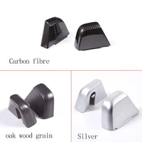 Thumbnail for ABS Carbon Fiber/Silver Car Seat Central Armrest Box Screw Cover Replacement For Land Rover Defender 110 2022-2024