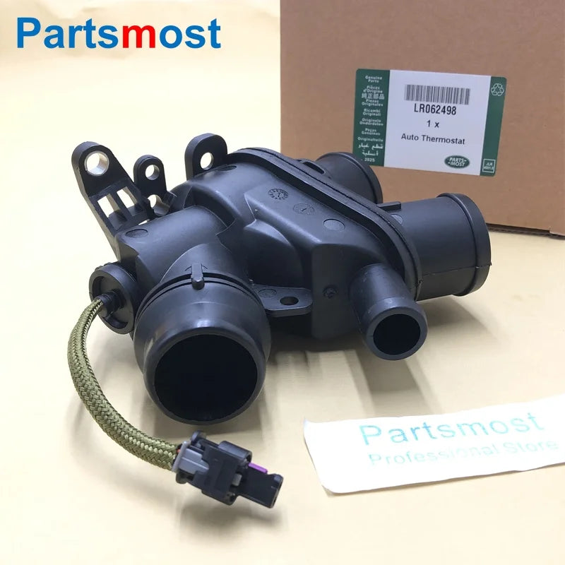 3.0 V6 Petrol Auto Thermostat Housing w/ Sensor for LR4 Range Rover RR Sport 14- New Discovery Velar LR062498 LR069809 LR095895
