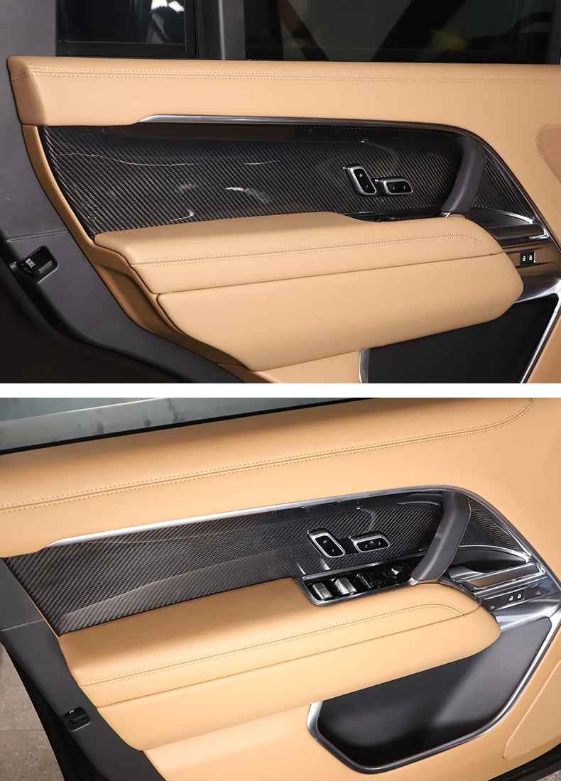 Range Rover Panel Real Carbon Fiber Car Inner Door Panel Cover For Land Rover Range Rove ...