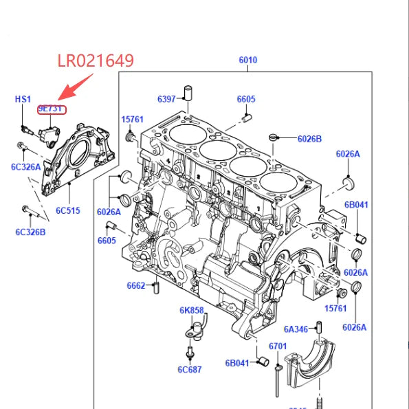 2.0 TURBO DIESEL CRANKSHAFT POSITION SENSOR FOR LAND ROVER FREELANDER LR2 RR EVOQUE DISCOVERY SPORT JAGUAR XF C2S52527 LR056028