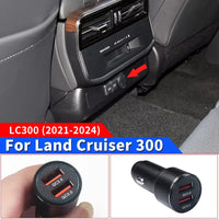 Thumbnail for 2 Ports QC3.0 USB Car Charger For Toyota Land Cruiser 300 LC300 FJ300 2021 2022