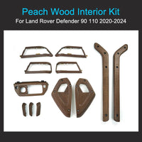 Thumbnail for Peach / Walnut Wood Interior Kit for Land Rover Defender 90 110 2020-2024