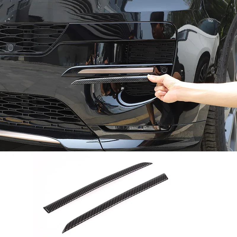 Carbon Fiber/Black Car-styling Air intake grille Strips Trim For Land Rover Range Rover Sport L461 2023 2024