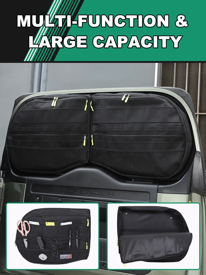 Tailgate Window Storage Bag For Land Rover Defender 90 110 130 2020+