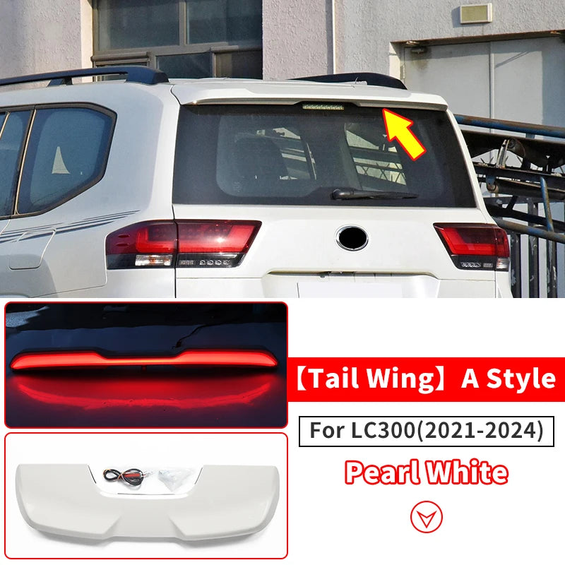 Dynamic Tail Wing  Spoiler For 2021-2024 Toyota Land Cruiser 300 LED LC300 FJ300