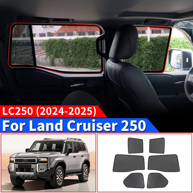 Side Window Shade Screens For Toyota Land Cruiser 250 Prado Lc250 2024 2025