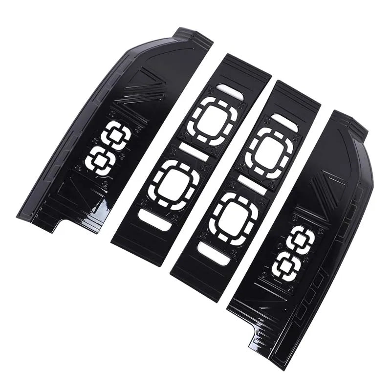 ABS Glossy black For Land Rover Defender 90 110 20-25 Car Rear Brake Light Wide Indicator Light Protective Net Cover Accessories