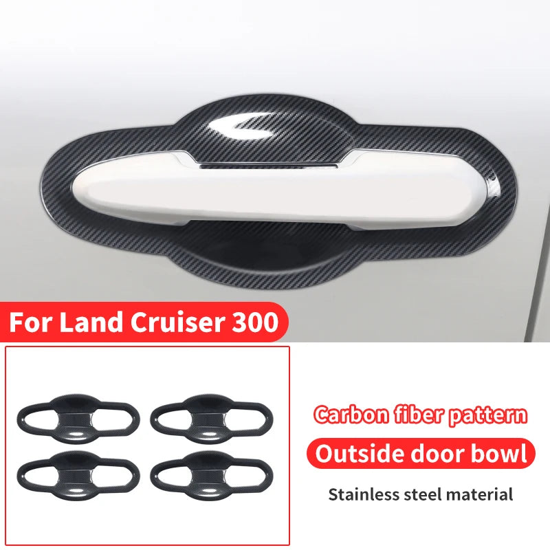 Chrome Door Handle For Toyota Land Cruiser 300 2021-2024