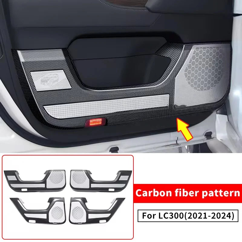 Door Protective Cover Speaker Cover For 2021 2022 2023 2024Toyota Land Cruiser LC300