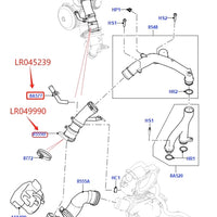 Thumbnail for Throttle Body Heater Outlet Hose LR045239 Coolant Thermostat Water Pipe LR049990 For Range Rover 10-12 RR Sport 14- Discovery 4