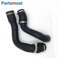 Thumbnail for INTERCOOLER INLET MANIFOLD PIPE FOR LAND ROVER LR2 FREELANDER 2.2 INTERCOOLER TO MANIFOLD HOSE WITH CLAMPS NEW LR066429 LR002589